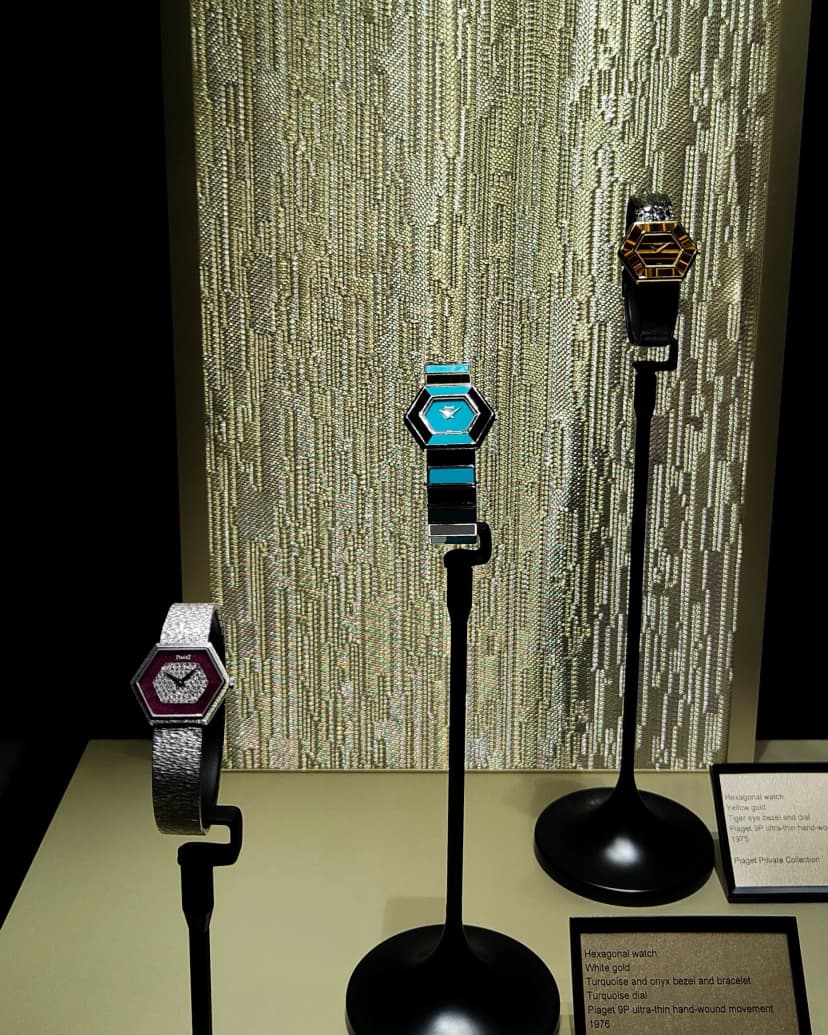 3 hexagonal watches from the 70's