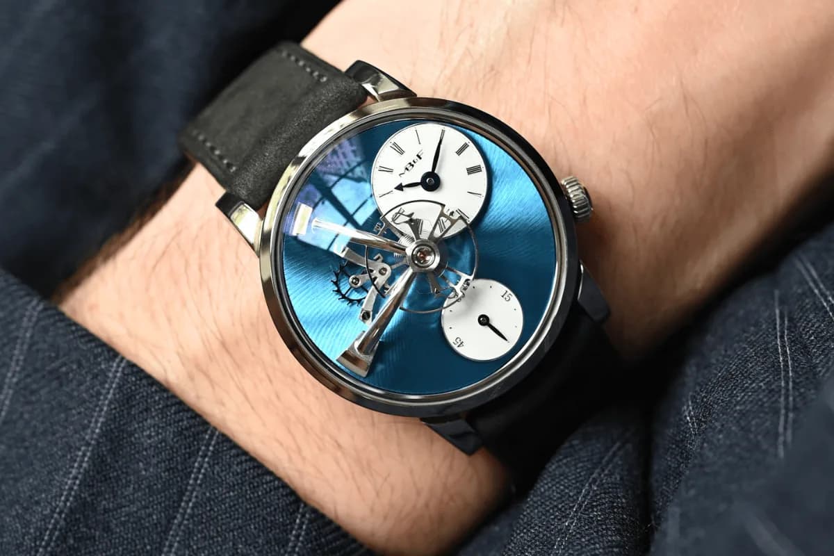 MB&F LM101 on the wrist