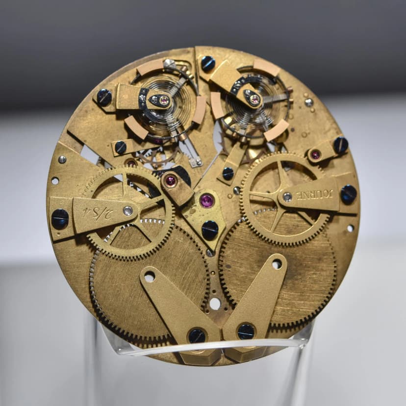 Mouvement 1ere montre de poche a Resonance F.P. Journe | Credit - Monochrome