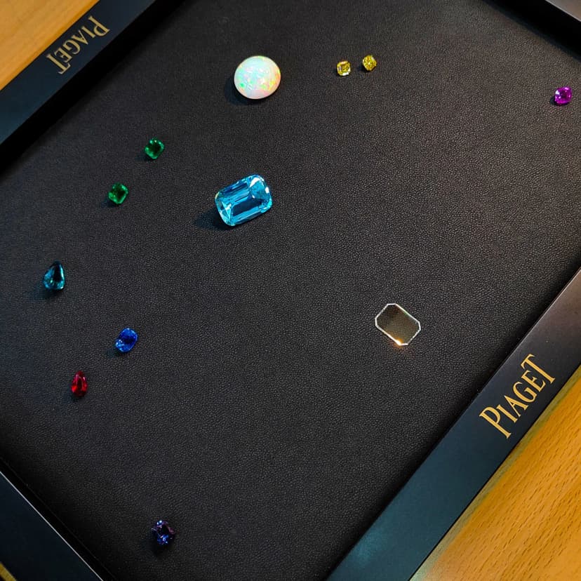 selection of precious stones